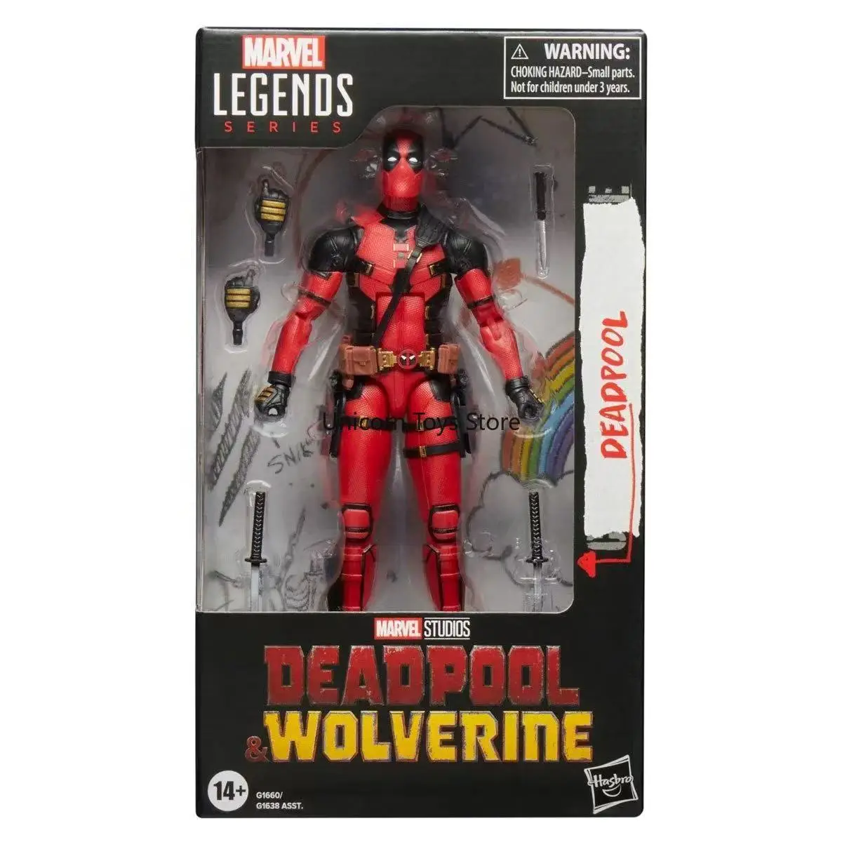 En stock Hasbro Deadpool 3 Deadpool y Wolverine Figura de acción de 6 pulgadas