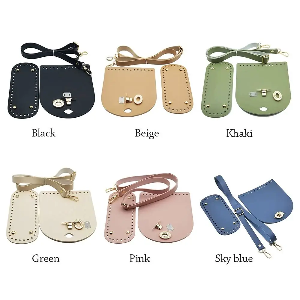 Leather Bag Strap Handmade Handbag Woven Set High Quality Bag Bottoms With Hardware Accessories For DIY Shoulder Handbag