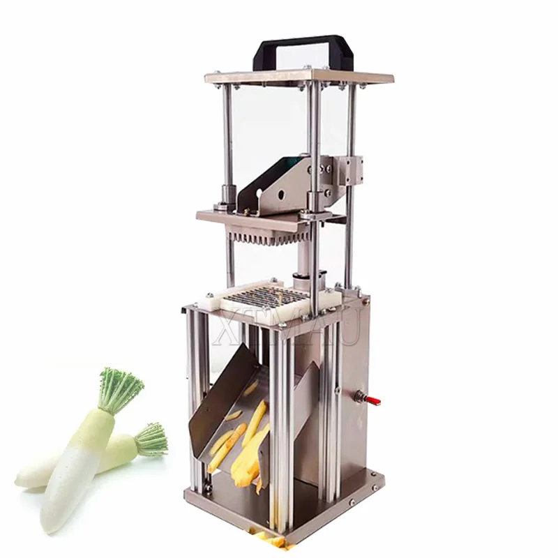 

Stainless Steel Cutting Machine Multifunctional French Fries Cut Potato Radish Cucumber Strips Vertical