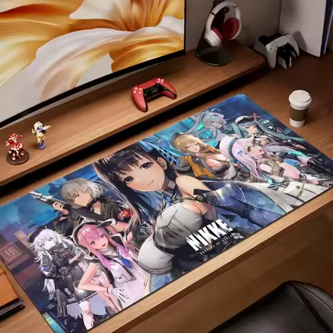 Nikke The Goddess of Victory Mechanical Mousepad Gamer Keyboard Pad Desk Mat Pc Accessories Computer Desks Mouse Gaming Mats