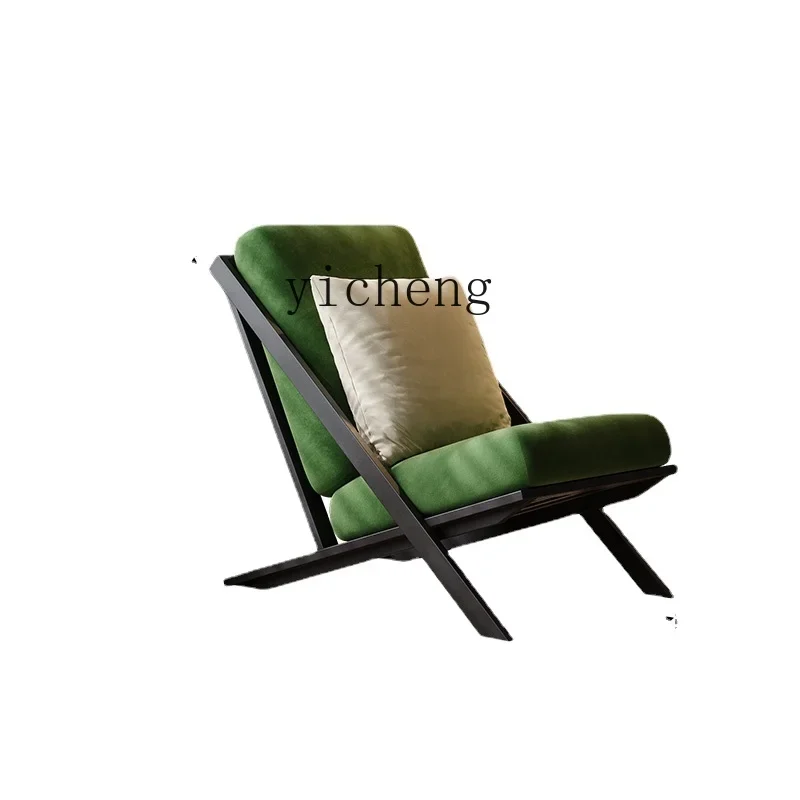 

YY Nordic Style Single-Seat Sofa Chair Balcony Home Backrest Fabric Recliner Modern