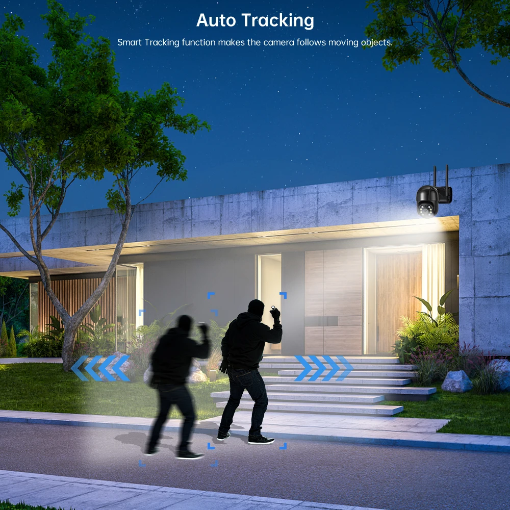 BESDER 4K 8MP 5MP Ultra HD PTZ WiFi IP Camera AI Human Detection 1080P UHD Audio IP Camera Auto Tracking P2P Video Surveillance