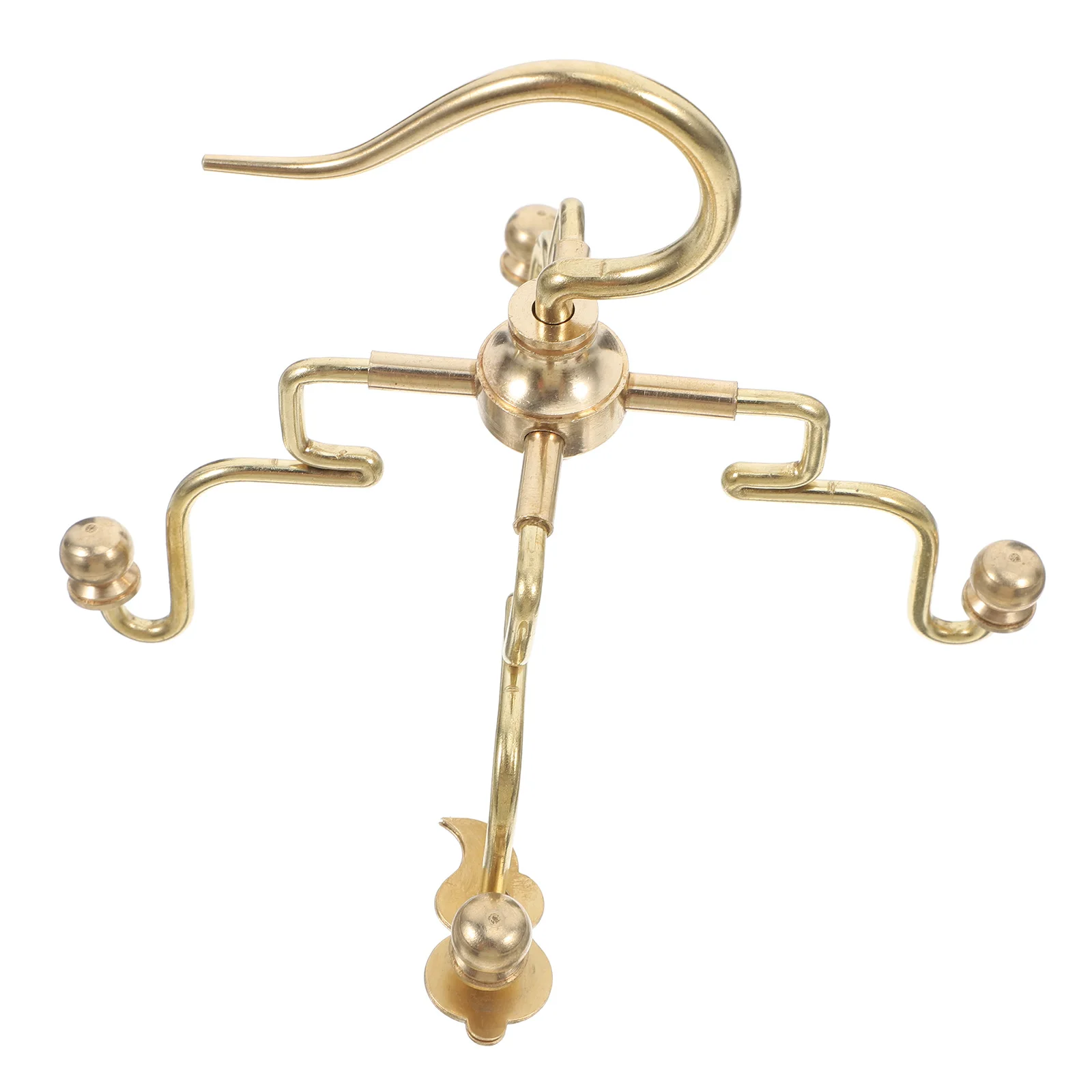 إكسسوارات صينية تقليدية عتيقة للطيور النحاسية المتينة لأقفاص الطيور الصغيرة للاستخدام الداخلي والخارجي شماعة معدنية موثوقة وآمنة