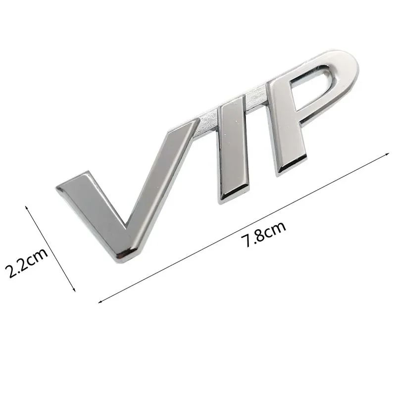 1pcs Car 3D Metal VIP Emblem Badge Decal Car Sticker for Teana Peugeot Bmw KIA MAZDA TOYOTA HONDA Car Side Decoration