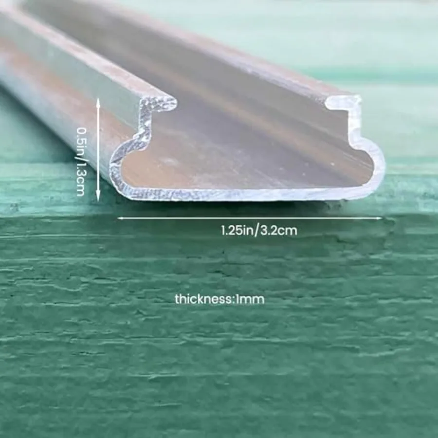 Greenhouse application: PVC-coated spring wires and aluminum lock channels kit, green color, 6.6 ft set of 20 for plastic film