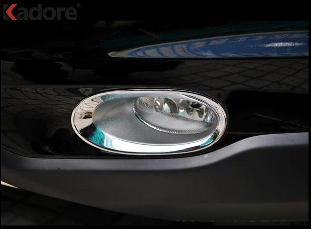 لهوندا CRV CR-V تجميل 2010 2011 كروم الجبهة أضواء الضباب أغطية المصابيح غطاء الضباب اكسسوارات السيارات التصميم #4