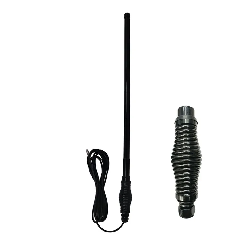 Heavy duty 4G 698-2700mhz truck radio antenna, SMA or FME connector spring barrel uhf cb car antenna