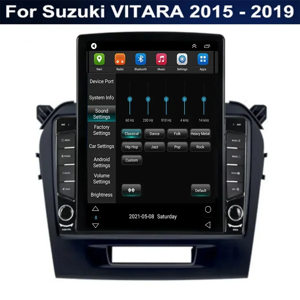 Autoradio Android 13, Navigation GPS, Stéréo, Carplay, Caméra RDS, Lecteur Vidéo, 2 Din, pour Voiture Suzuki 660 ARA (2015-2035)