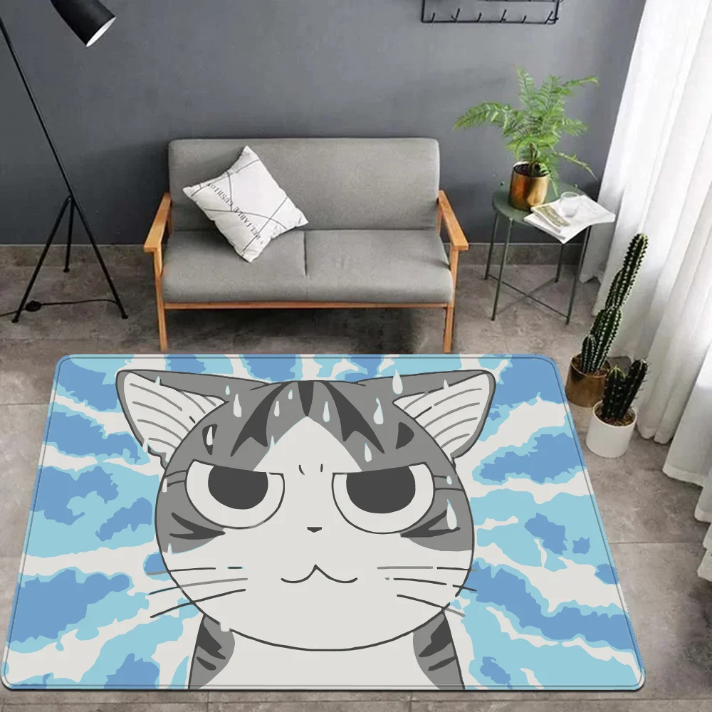 Cat Chis Sweet Home ANIME Hallway Carpet Non-Slip Laundry Room Mat Laundry Decor Balcony Child Living Room Toilet Rug