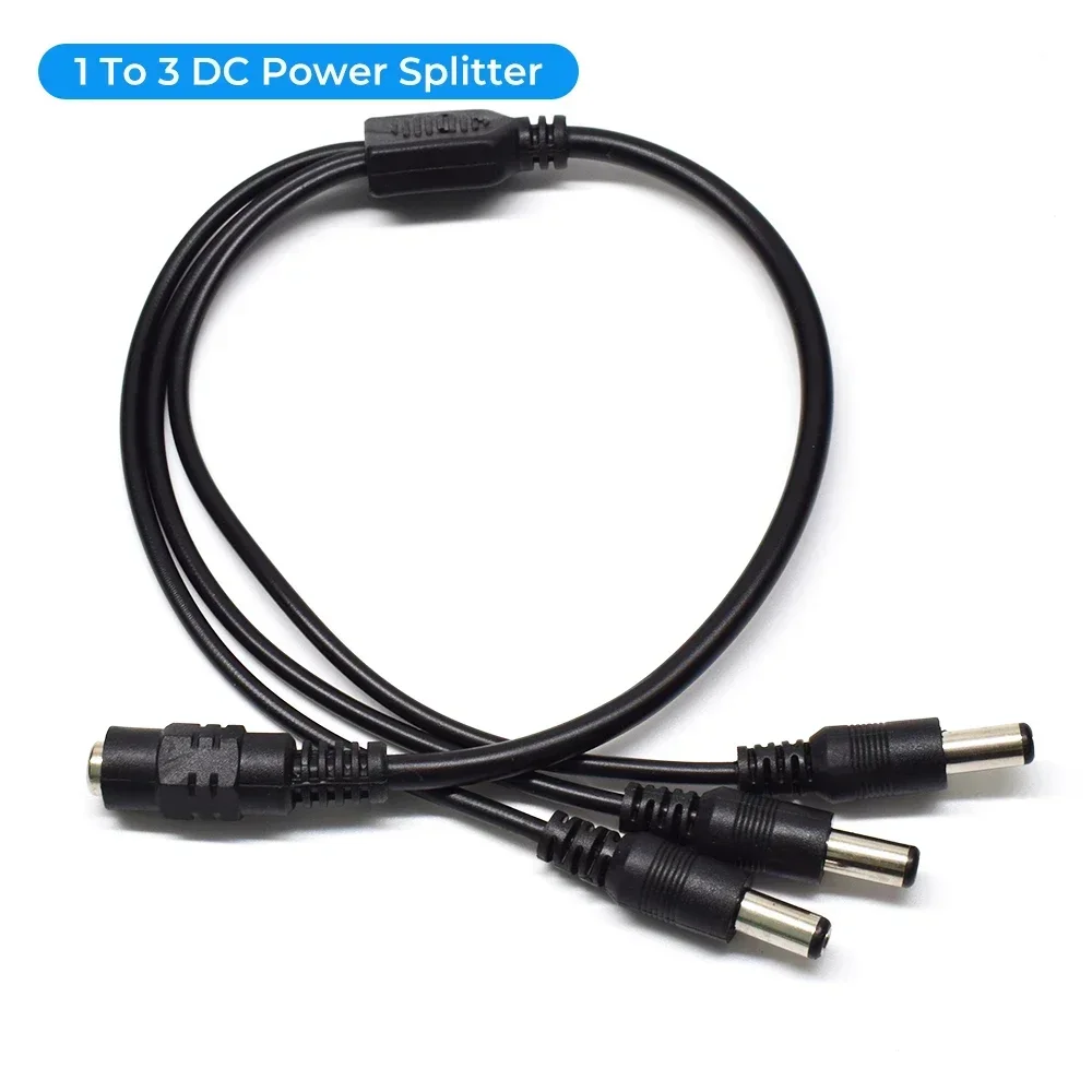 DC Power Splitter Cable for CCTV Security Adapter Connector Male DC Female To 2/3/4/5/8 Power Splitter Cable Adapter Connector