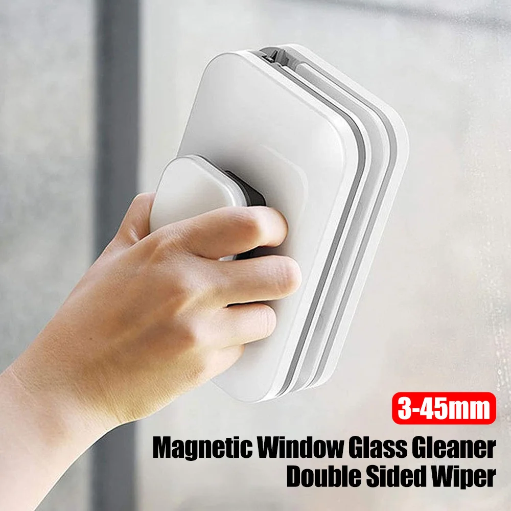 Magnetic Window Cleaner 3-45mm Double Side Window Wiper Glass Cleaner Brush for Washing Windows Outside Household Cleaning Tool