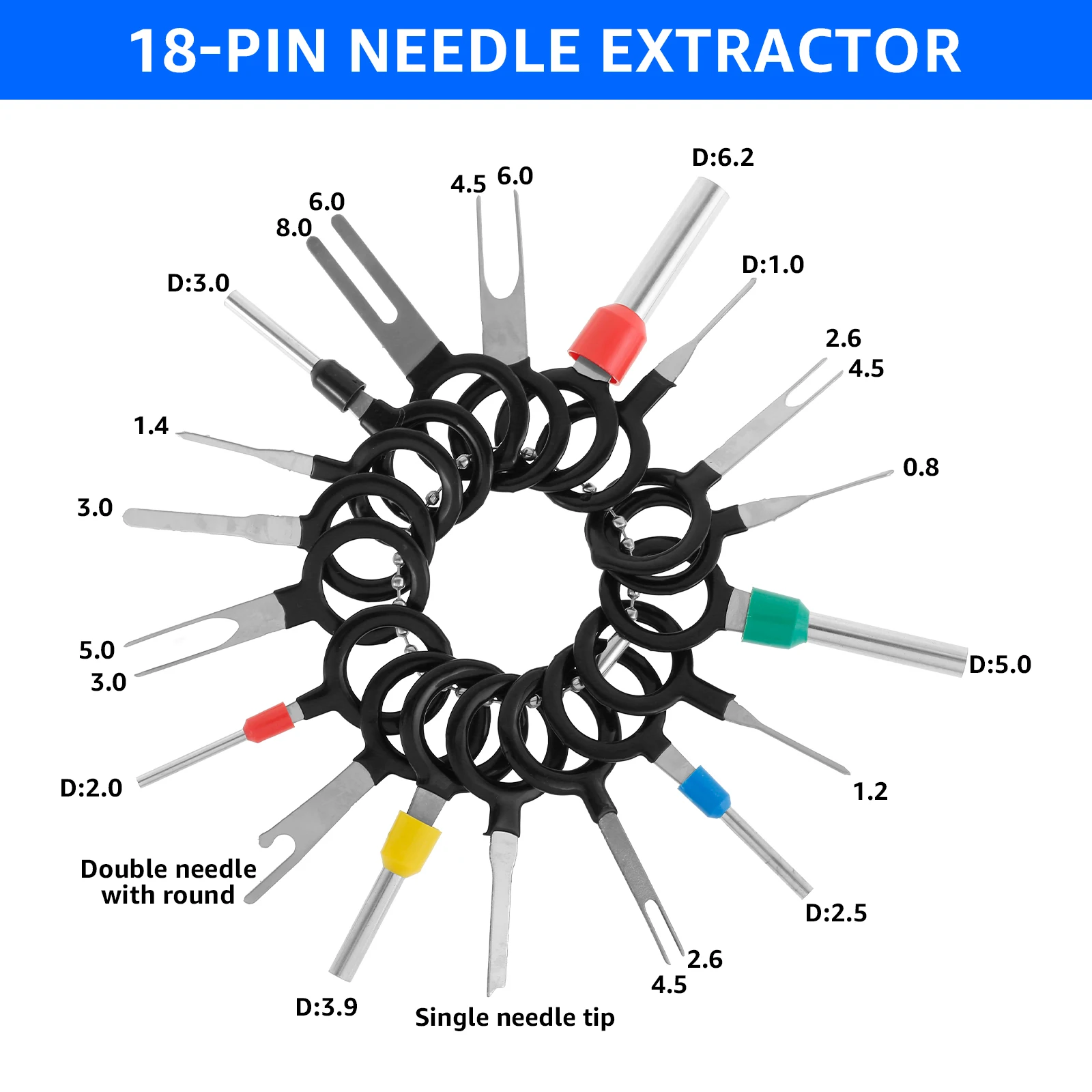 480Pcs Automotive Pin Connector Kit 24 Type Copper Wire Terminal Pin Assortment Male and Female Connector Pin For 12V Connector