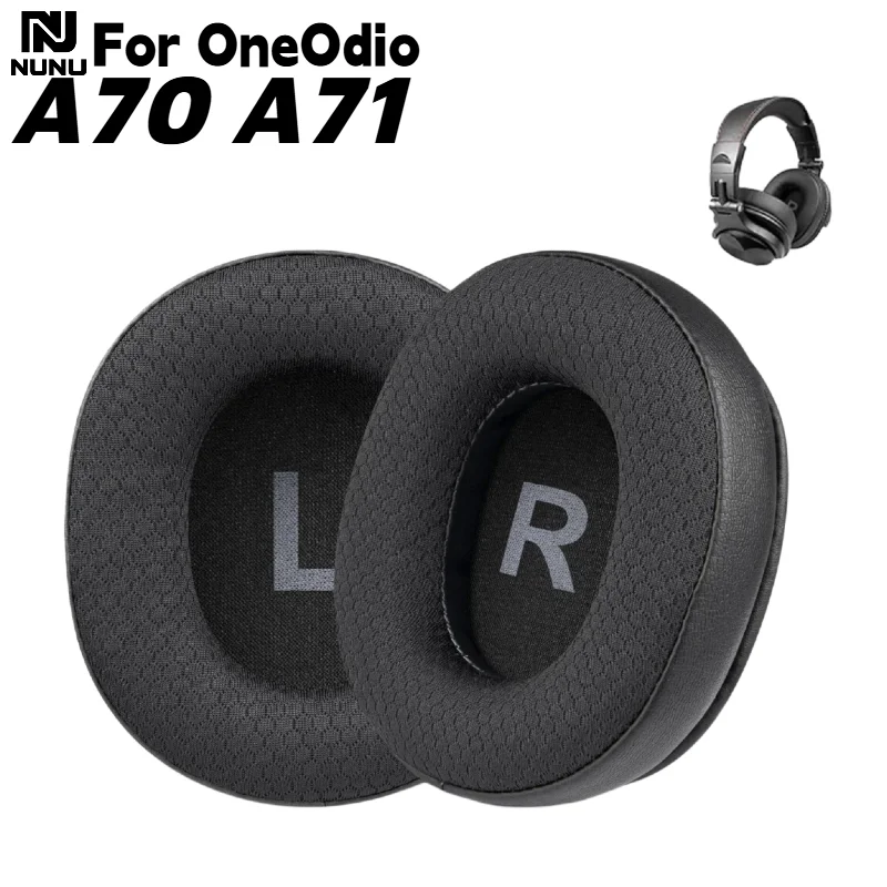 

Replacement Protein skin splicing mesh fabric Memory Foam Ear Cushion For OneOdio A70 A71 Headset Earmuffs repair parts