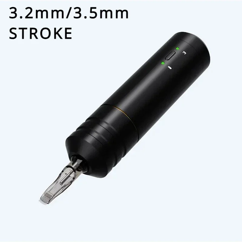 3.2/3.5mm-Stroke Professional Tattoo Ink Cartridge Pen Machine Coreless Motor Lithium Battery Tattoo Pen Tattoo Art Home