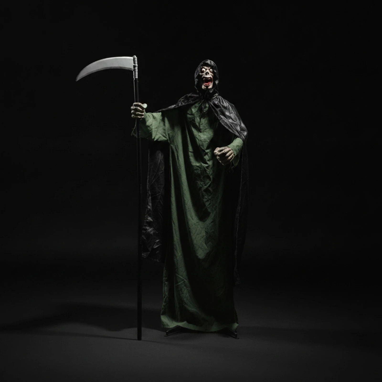 Halloween Ghost Decoration Voice-Activated Ghost with Glowing Eyes Prop Life-Size for Haunted House