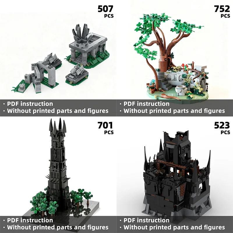 

Gathering Charm, Creating Eternal Commemoration Collector's Rings Movie Building Blocks, DIY Unique Assembly