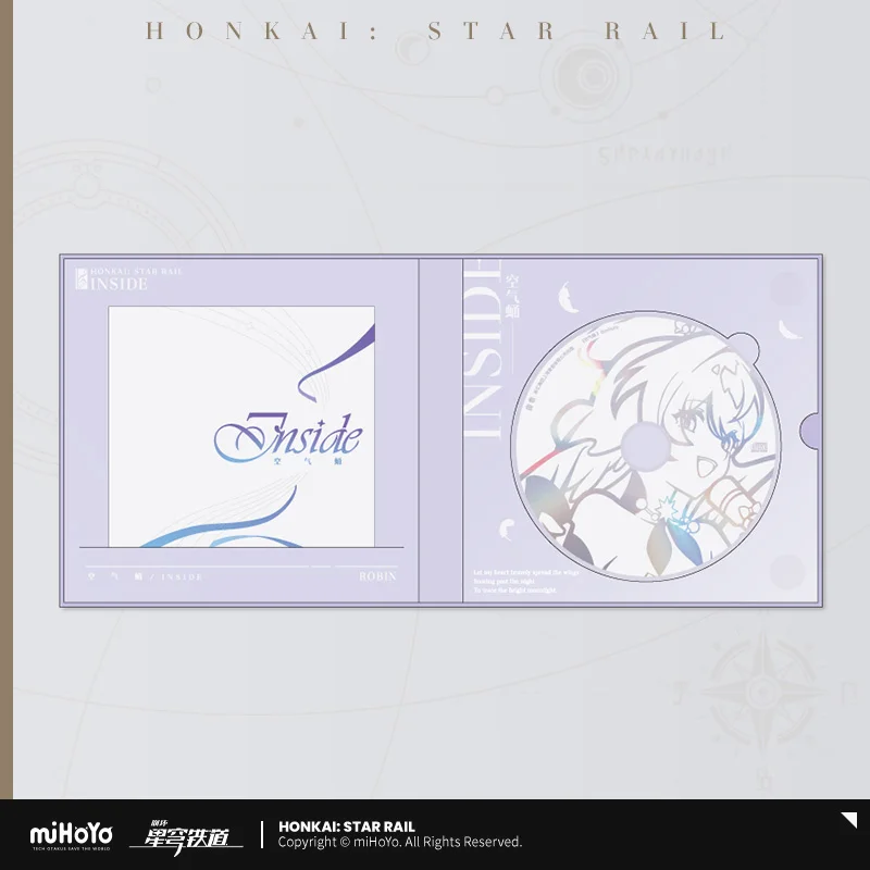 Game Honkai: Star Rail MiHoYo Official Robin CD Album Air Cocoon Inside Physical Disc With Badge Laser Card for Doujin Gifts