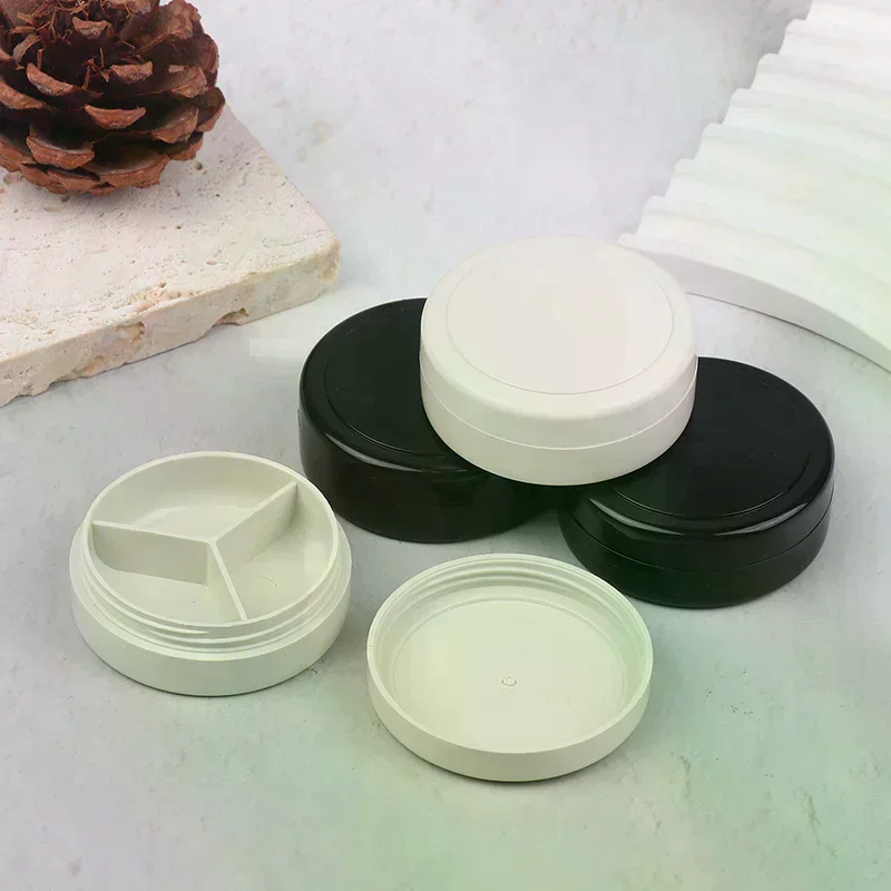 Pot vide de Gel pour tapotements d'ongles, 3/4 grilles, support de vernis peint à paillettes, boîte d'emballage de manucure, organisateur de colle UV en plastique