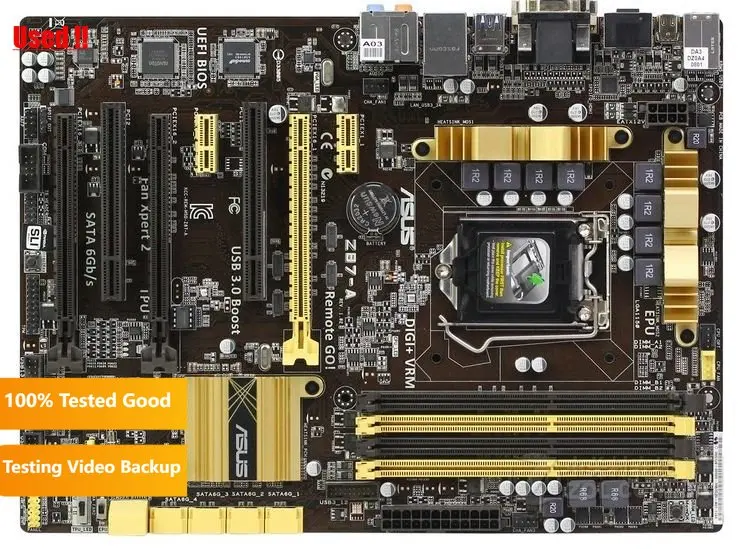 Asus Z87-A Original Motherboard Z87 Socket LGA 1150 i7 i5 i3 DDR3 32G SATA3 USB3.0 ATX