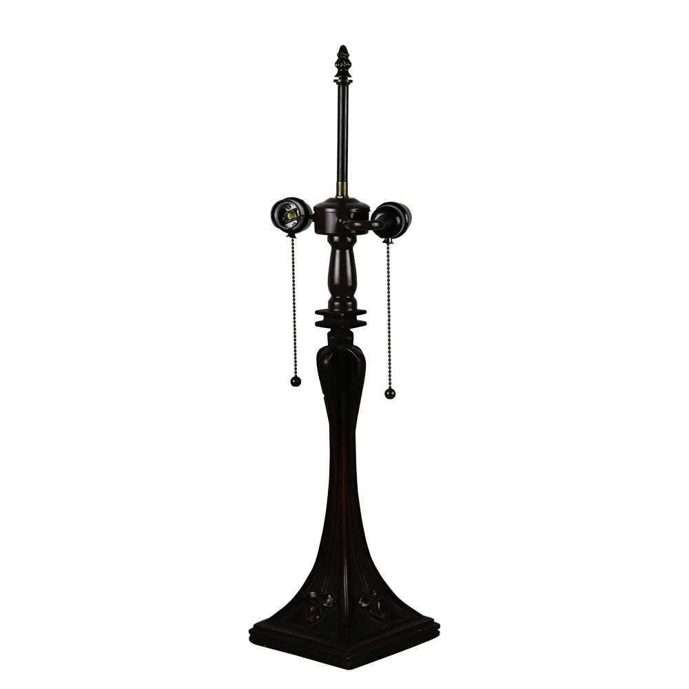 16inch 40cm Tiffany-style Stained Glass Blue Dragonfly Lampshade Table Light Desk Lamp with Lighted Base Sofa Corner Decor