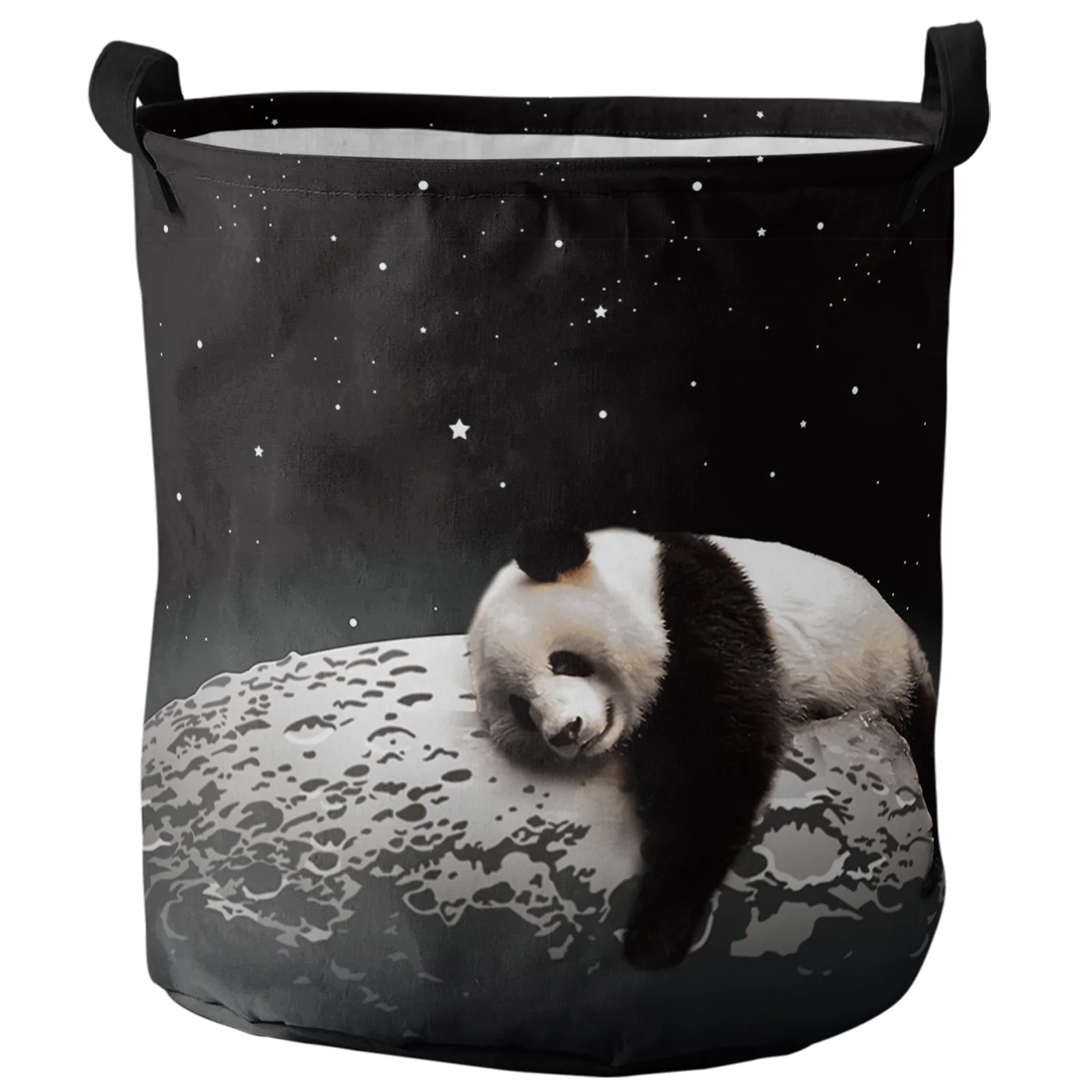 

Корзина для грязного белья Moon Night Sky Star Panda, складной водонепроницаемый органайзер для дома, корзина для одежды, детская корзина для хранения игрушек