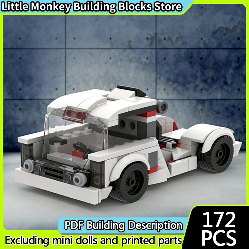 

Speed Racing Car Model MOC Building Bricks Classic Transport Truck Modular Technology Children Holiday Gifts Assemble Toys Suit