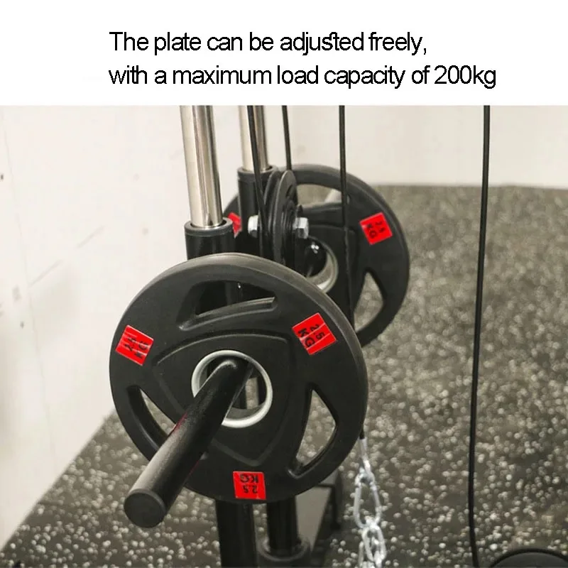 Factory  Adjus   Double Pulley System Wall-mounted Pull-down Machine for Home Gym Fitness Training and Loading Cable Station