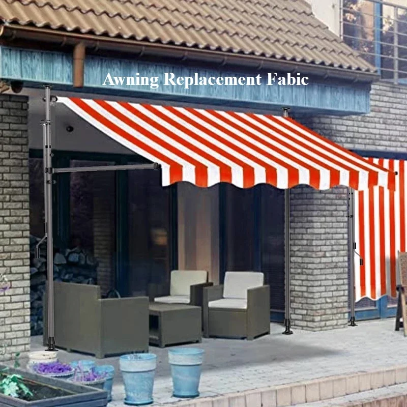 Awning Waterproof Gazebos Telescopic UV Fabric Oxford Outdoor Store Banner Replacement Awning Replacement Fabic Door Canopy view 2
