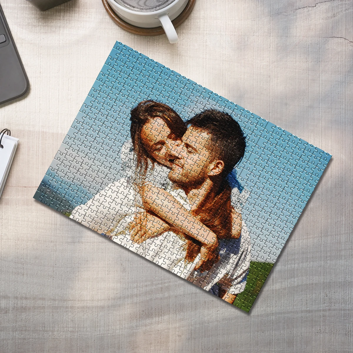 35/300/500/1000 Uds. Rompecabezas de fotos personalizado foto de pareja juguetes educativos Diy para adultos decoración regalo coleccionable