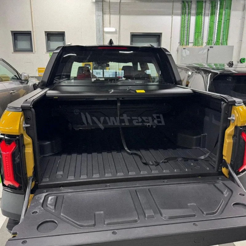 Truck Retractable Roller up Lid Tonneau Cover with Premium Lock Waterproof Durable Truck Bed Cover for Musso EV P136A