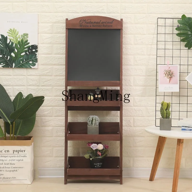 

CL multi-layer succulent plant blackboardstore signature blackboard succulent living room balcony storage blackboard rack retro