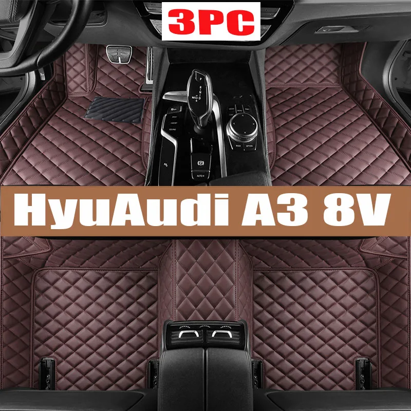 

Car Floor Mats For Audi A3 8V Sportback 2013~2019 Waterproof Rug Anti Dirt Pad Luxury Leather Mat Car Accessories 2014