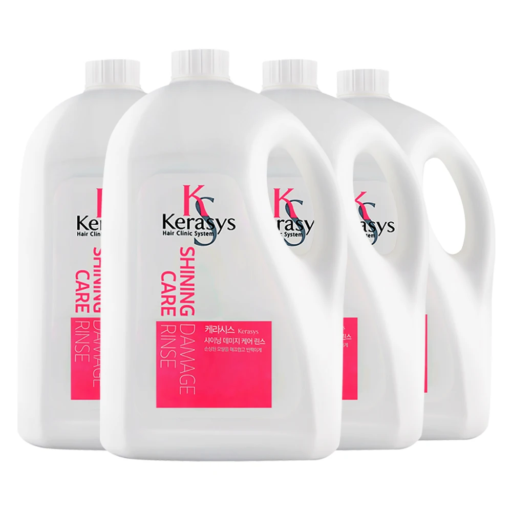 Aekyung Kerasis Shining Damage Rinse 4000 مل × 4 (يشمل المضخة) #1