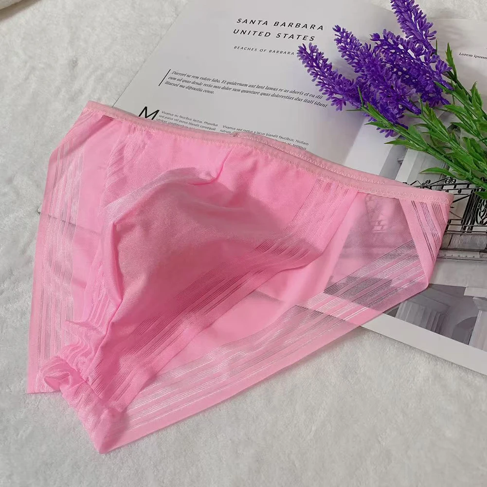 Men Underwear See Through Breathable Seamless Low Rise Stretch Briefs Pouch Underpants Men Quick Dry Men's Triangular Panties