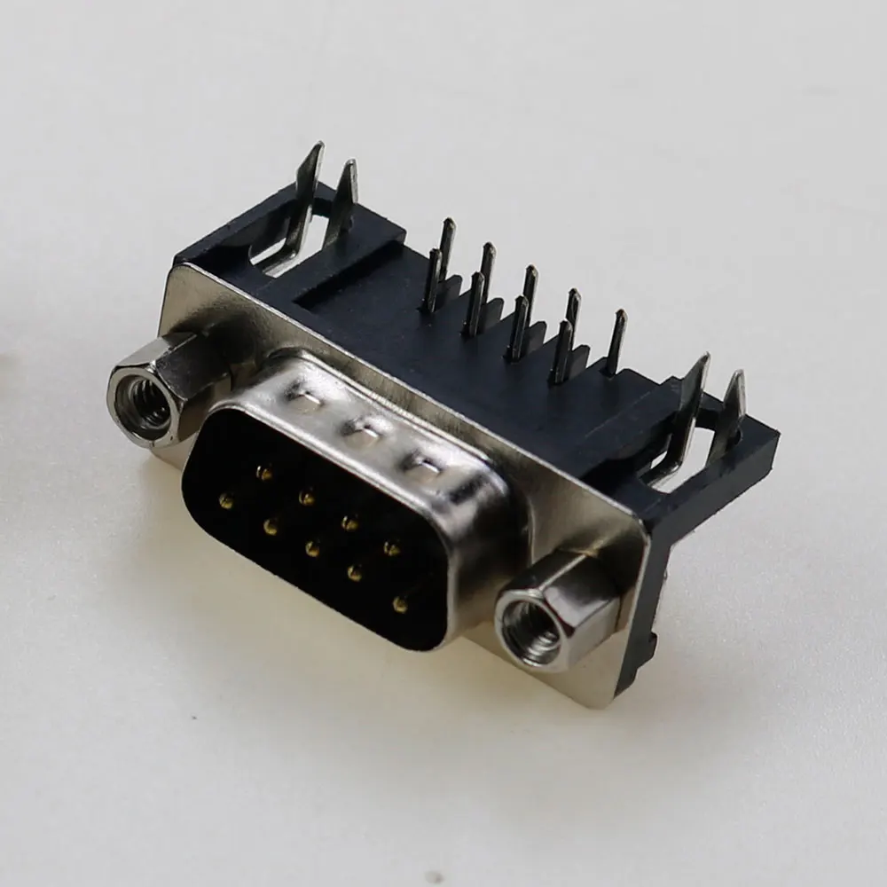 1/5/10pcs DR9 Hole/Pin Female/Male Right Angle Welded D-Sub 9 Pin Connector RS232 Connector DB9 DR9 90 Degree Bent Needle - Image 5