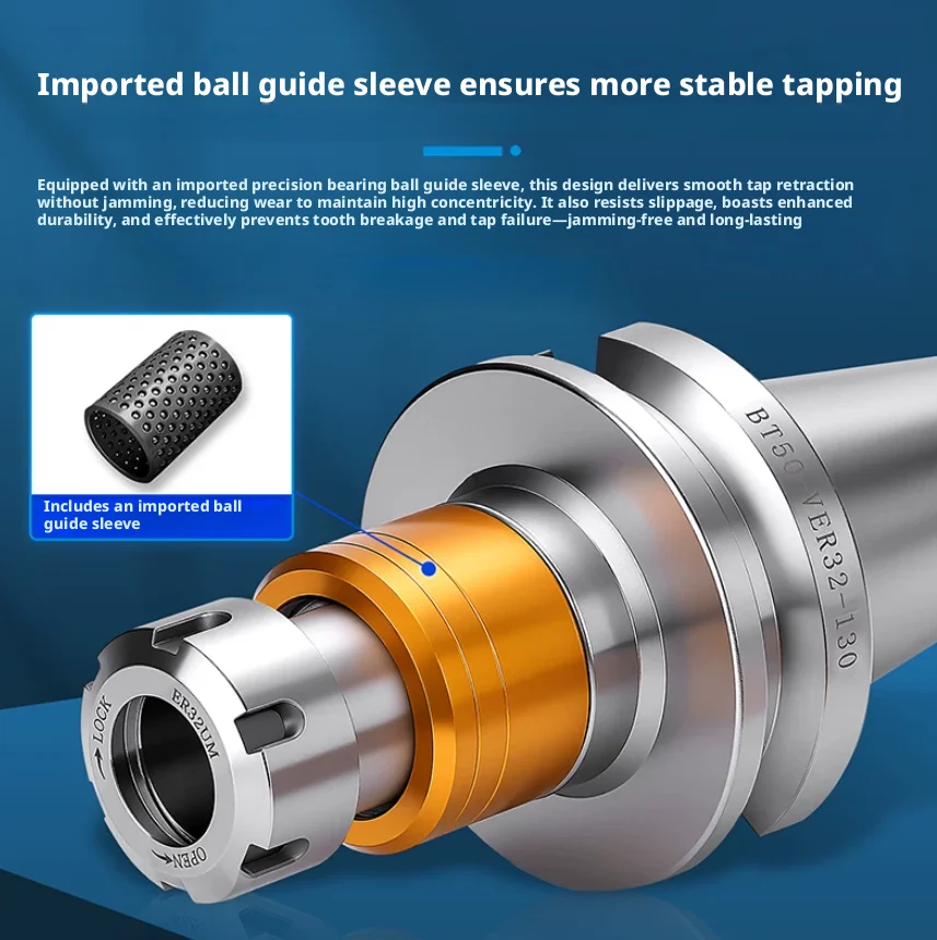 BT30 BT40 BT50 Floating Tap Holder Tool Holder TER16 TER20 TER25 TER32 Collet Chuck Tapping Tool Holder Cnc Milling Thread Tool