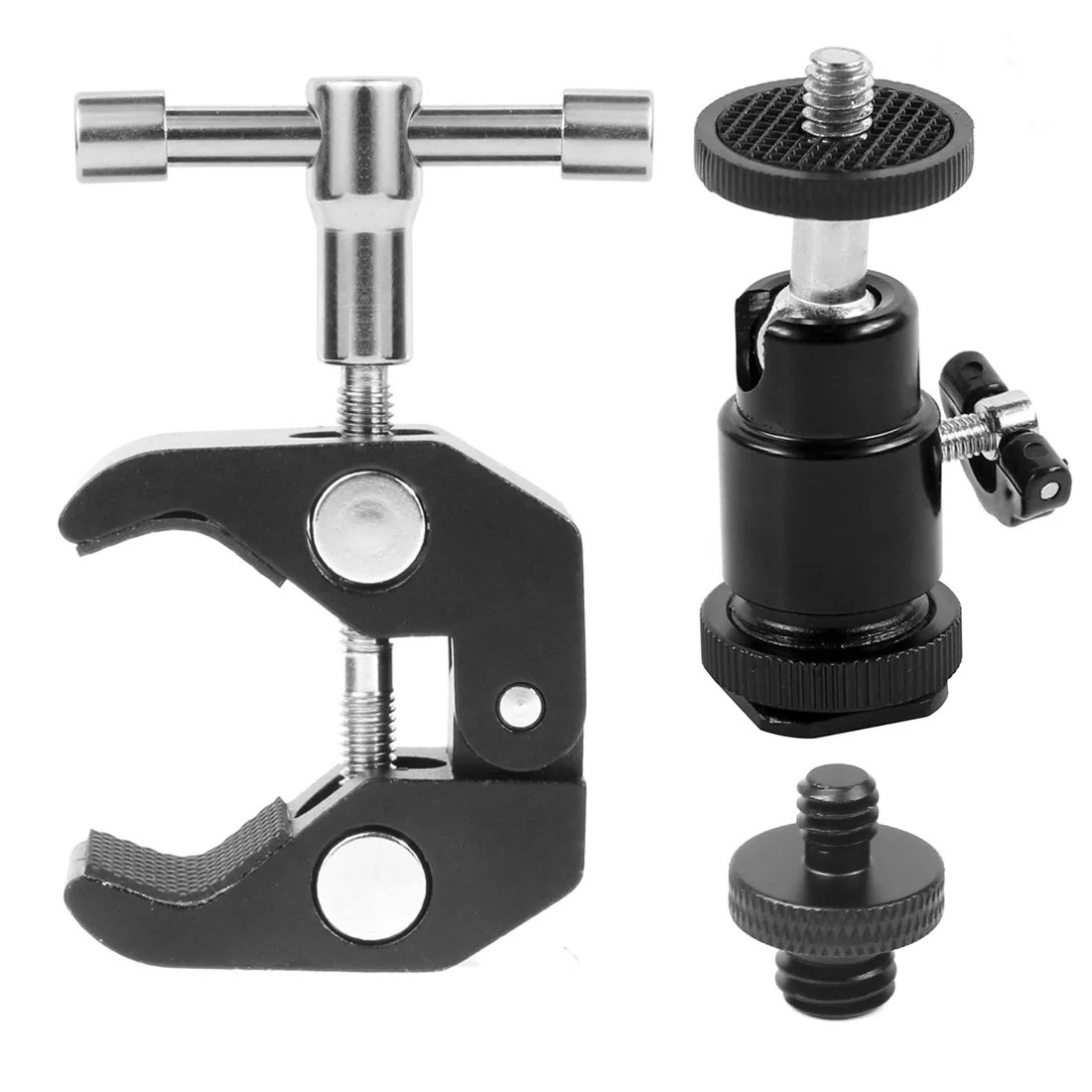 Super Clamp Mount Halter mit Stativ Kugelkopf Adapter für Gopro für Insta360 DSLR Monitor LED Blitzlicht Kamera Röhren halterung – Detail 28