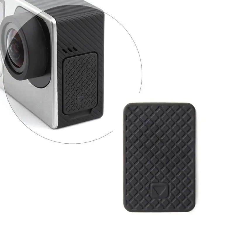 Reemplazo de la cubierta protectora de la puerta lateral del USB de gama alta, negro para Go Pro Hero 4 3 + 3, cubierta protectora práctica, acción Camer, nuevo, 1pc