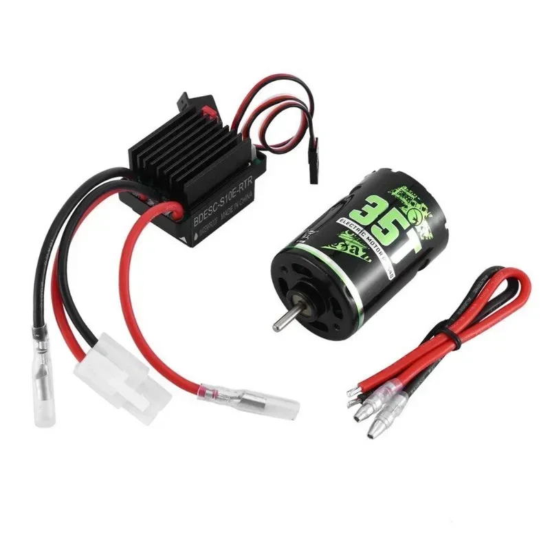 540 Motore Spazzolato RC Crawler Motore 20T 60A ESC Spazzolato Regolatore di Velocità Elettrico 5V/2A BEC per 1/10 RC Auto TRX ASSIALE HSP