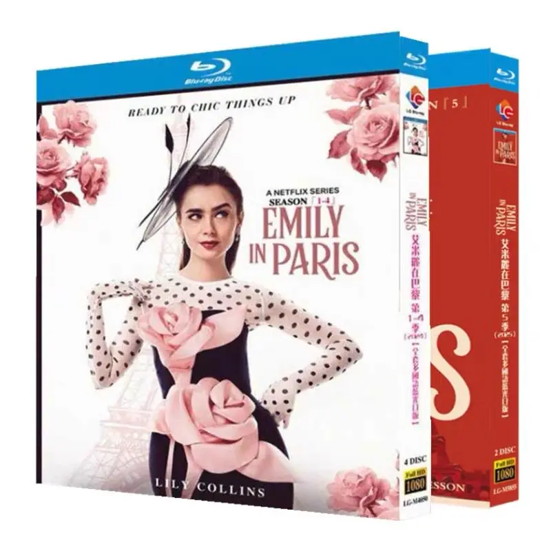 

Emily in Paris Seasons 1-5 Blu-ray High Definition TV Series BD Discs Box Set