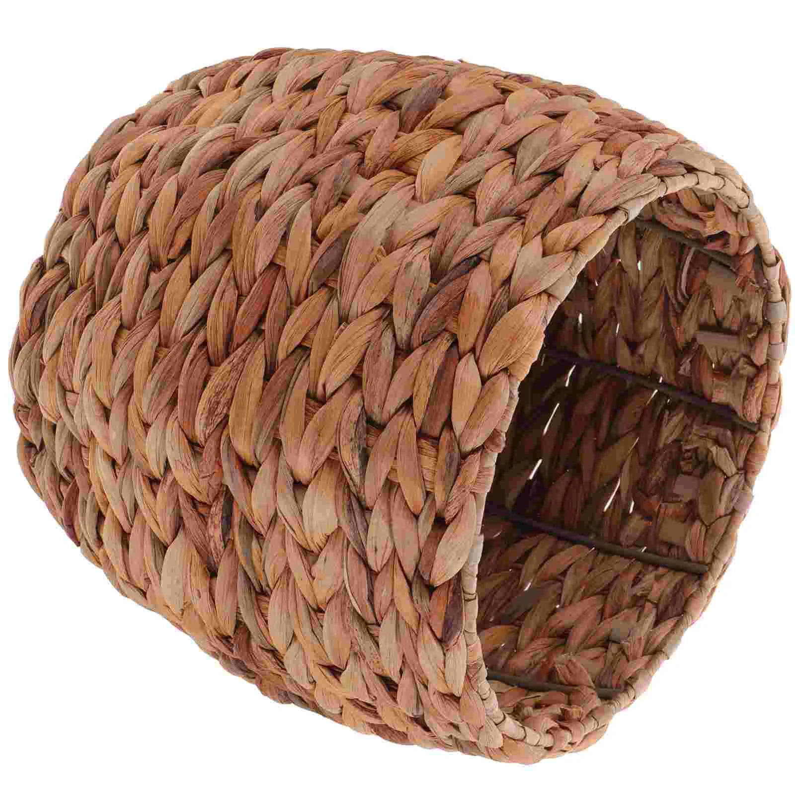 

Straw Storage Basket for Table Hyacinth Sundries Home Supplies Dried Flower Woven Desktop Bins