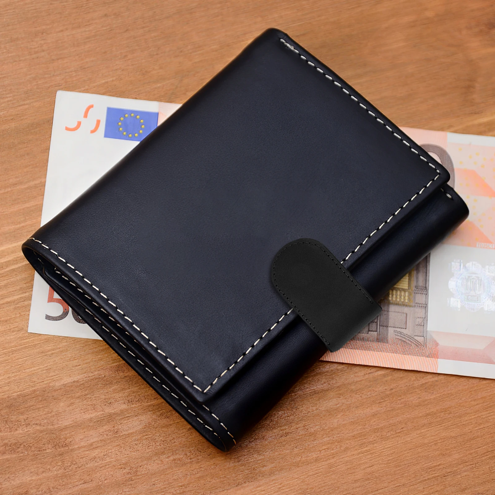 Afbeelding 3: Lege PU magnetische geldclip voor mannen en vrouwen Modieuze geldclip Lichtgewicht eenvoudig ontwerp voor dagelijks gebruik