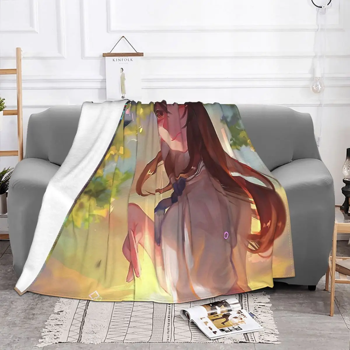 A Silent Voice Animated Teen Drama Film Blanket Fleece Velvet Ultra-Soft Koe No Katachi Throw Blankets For Sofa Plush Thin Quilt