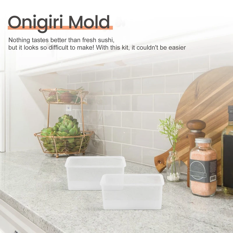 2 Pack Maker Press, stampo per Sushi Spam, Kit per Sushi antiaderente e Non tossico, crea il tuo Sushi a casa