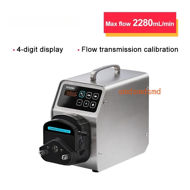 BT600MH Digital Peristaltic Pump Can Be Double Channels 2 Pump Head Peristaltic Pump BT600MH