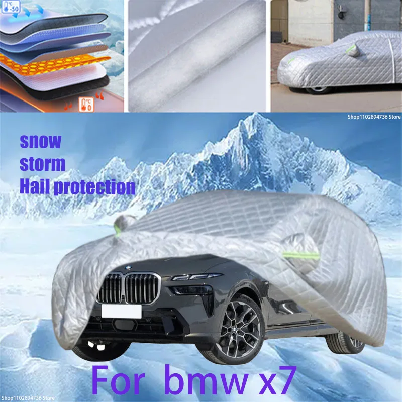 

For BMW x7 Outdoor Cotton Thickened Awning For Car Anti Hail Protection Snow Covers Sunshade Waterproof Dustproof