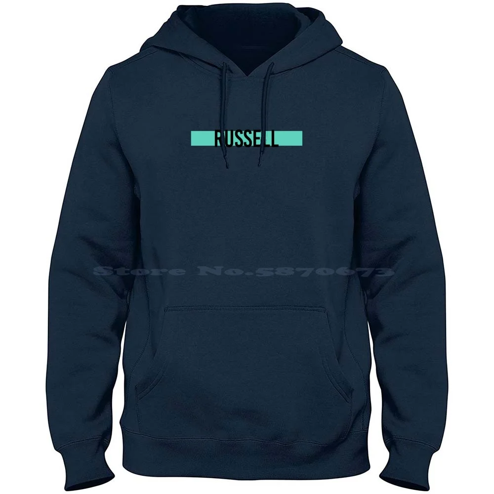 George Russell Driver Name-2022 Season #4 100% Cotton Hoodie George Russell Racing Driver 2022 Motorsports Greazyl