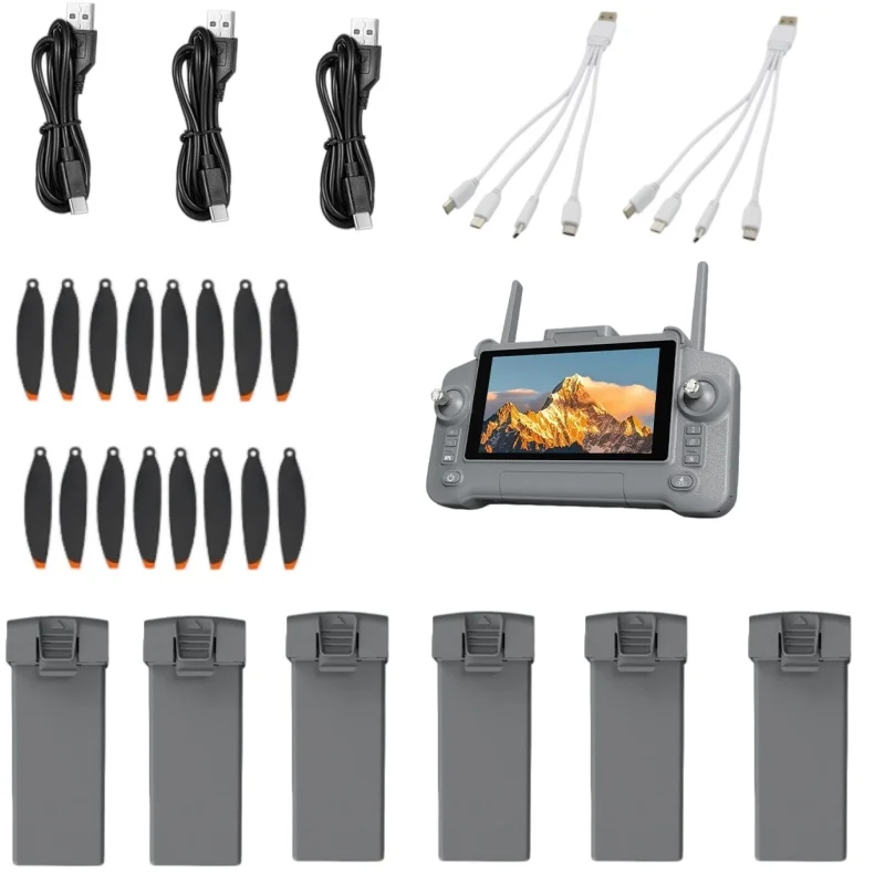 L300 AIR MAX GPS Drone Accessories Battery 7.4V 3800mAh Drone Motor Arm Propeller USB Line 4-in-1 Line  Motor Arm Spare Parts