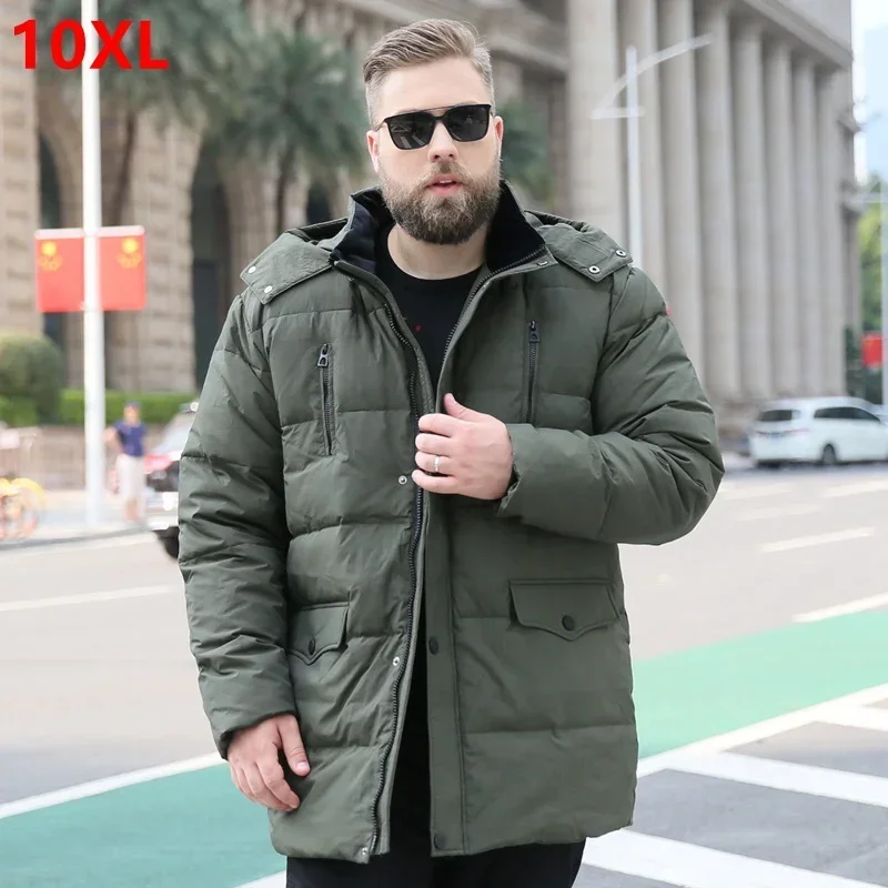 

Extra Large Size Down Coat Jacket Men Plus Heavyweight Winter Parkas Male Warm Big Oversized Thicken 10XL 9XL 8XL 7XL 6XL Plus