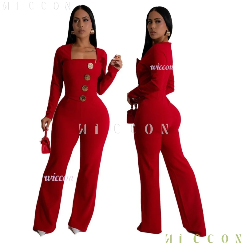 

Рождественская одежда, рождественский наряд, элегантные комбинезоны на пуговицах с длинными рукавами для девочек, нестандартные комбинезоны для девочек, 2025 г., женские комбинезоны, уличная одежда